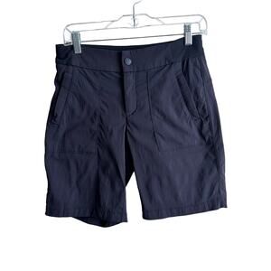 Athleta Trekkie Bermuda Nylon Spandex Ripstop Short 2.0 Black 2